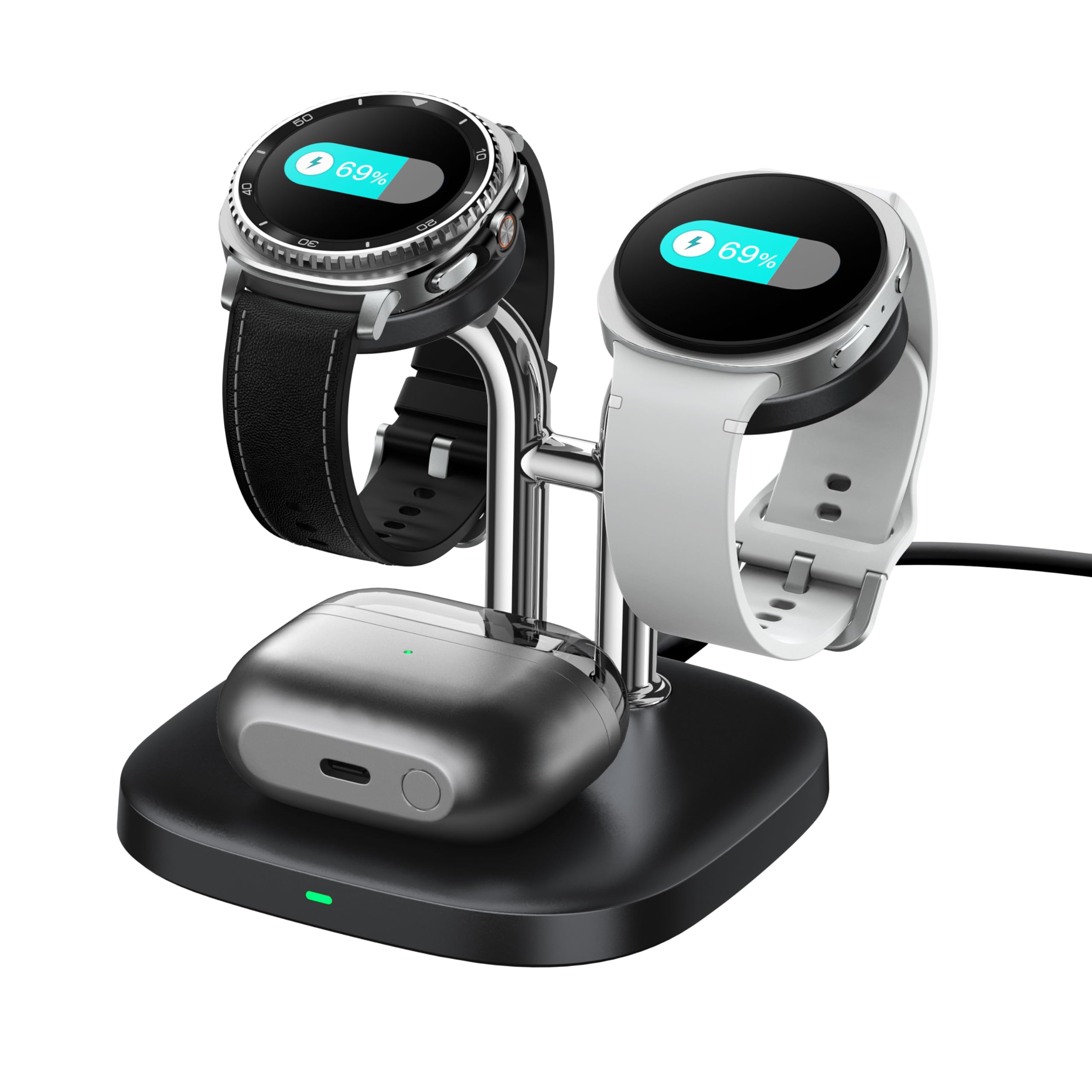 Amazon.co.jp: Galaxy Watch 充電器 スタンド 2台同時、Galaxy Watch 8